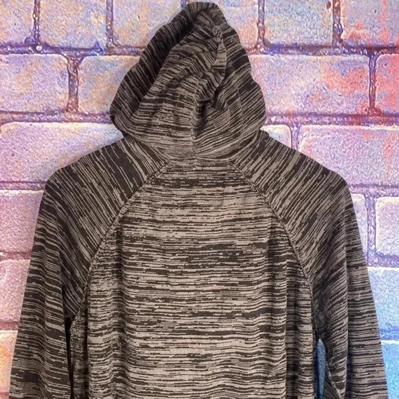 Guess Hoodie Women's Sweatshirt Medium Logo Button Up Pullover Gray - Picture 6 of 8